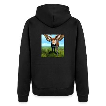 Réaliste Faune Nature Animaux Animaux - Veste à capuche bio Premium Unisexe - noir - Dos - Nico (187cm)