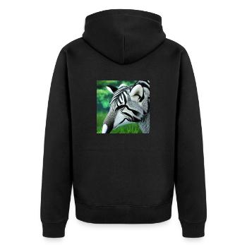 Réaliste Faune Nature Animaux Animaux - Veste à capuche bio Premium Unisexe - noir - Dos - Nico (187cm)