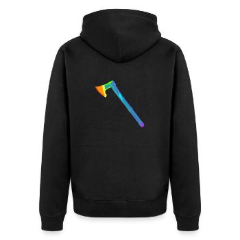 Axe | Vikings | Les bûcherons | | nordique Hache - Veste à capuche bio Premium Unisexe - noir - Dos - Nico (187cm)