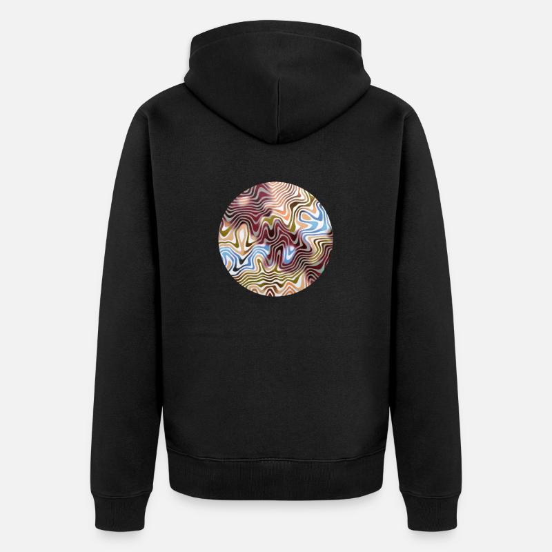 Relief numéro 9 - Veste à capuche bio Premium Unisexe - noir