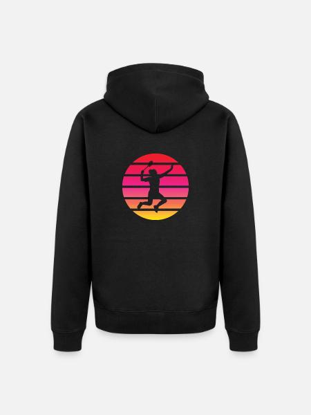 Badminton team badminton badminton fan - Unisex Premium Organic Zip Hoodie - black