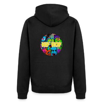 Hip Hop Graffiti - Veste à capuche bio Premium Unisexe - noir - Dos - Nico (187cm)