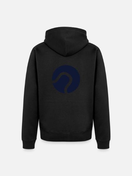 DOG CAT PET - Unisex Premium Organic Zip Hoodie - black