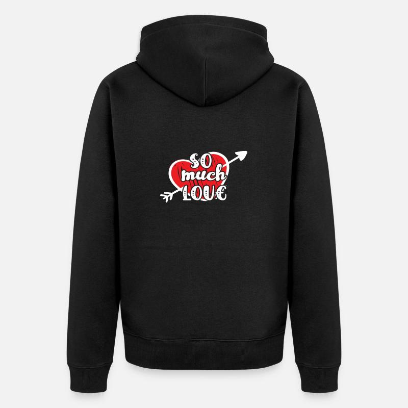 Tant d’amour - Veste à capuche bio Premium Unisexe - noir