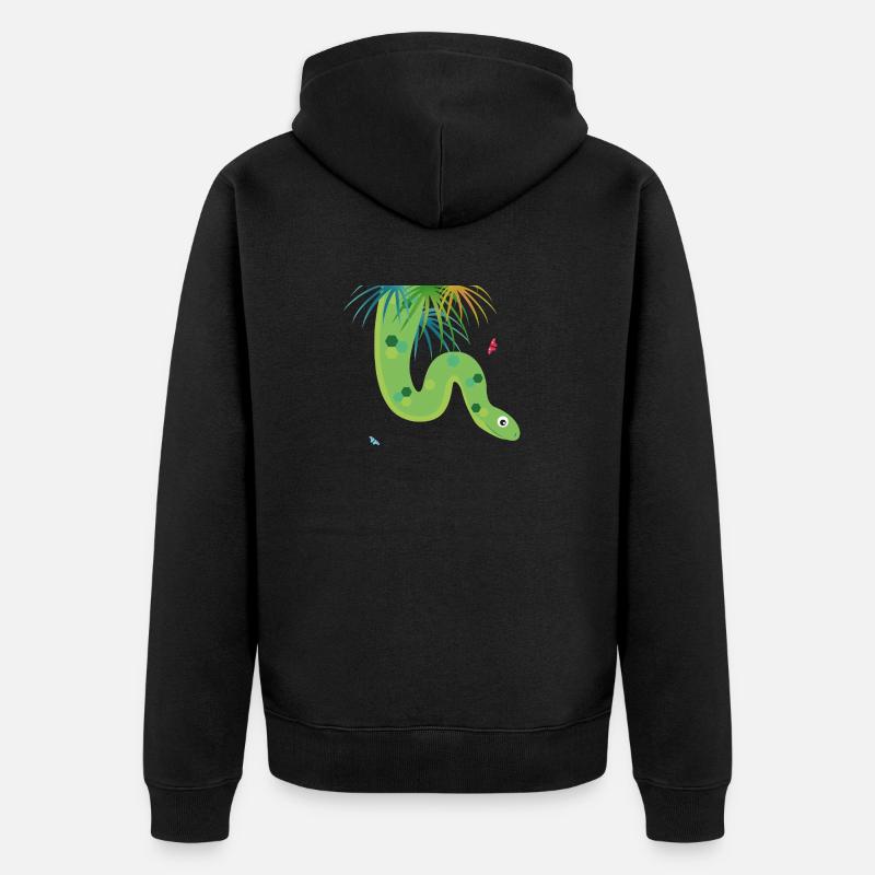 Serpent - Veste à capuche bio Premium Unisexe - noir
