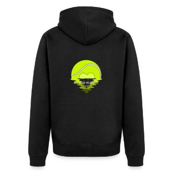 Best sport - Veste à capuche bio Premium Unisexe - noir - Dos - Nico (187cm)