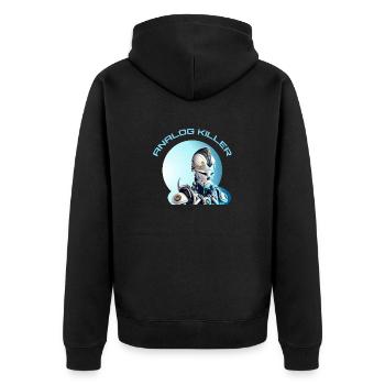 Tête squelettique - ANALOG KILLER - Veste à capuche bio Premium Unisexe - noir - Dos - Nico (187cm)