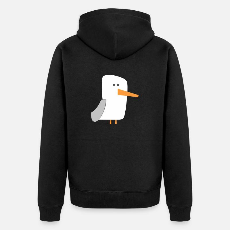 Mouette - Veste à capuche bio Premium Unisexe - noir