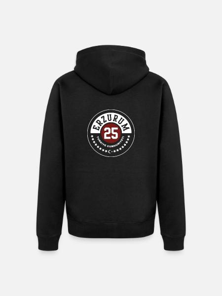 Erzurm - Unisex Premium Organic Zip Hoodie - black