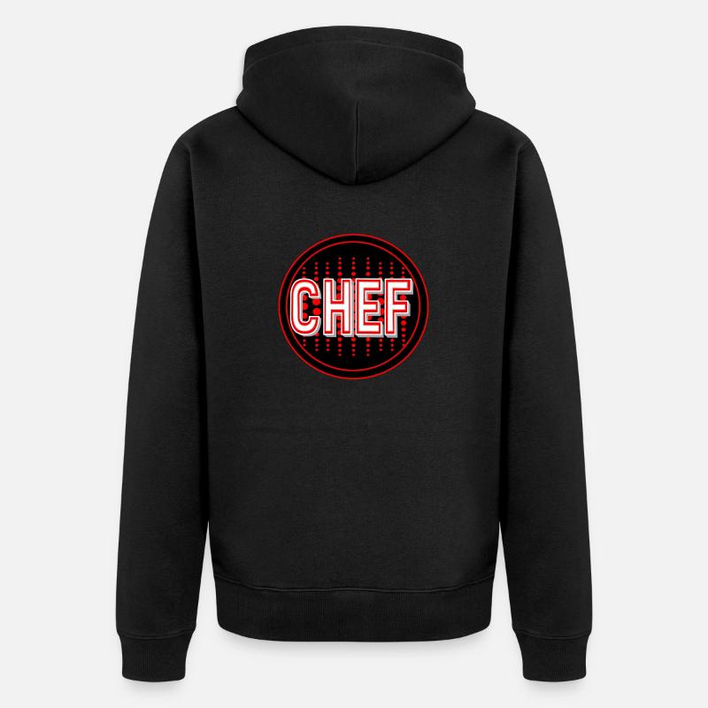 Chef avec un beau parcours - Veste à capuche bio Premium Unisexe - noir