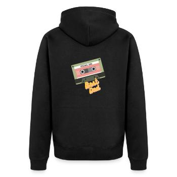 1989 Best Dad - Unisex Premium Bio Zip Hoodie - Schwarz - Hinten - Nico (187cm)