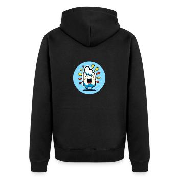 Elvis happy MBP - Veste à capuche bio Premium Unisexe - noir - Dos - Nico (187cm)