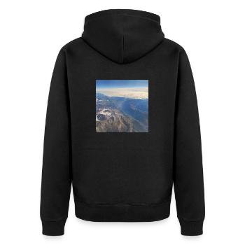 Photographie du ciel 15 - Veste à capuche bio Premium Unisexe - noir - Dos - Nico (187cm)