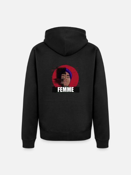 Femme - International Women’s Day - Unisex Premium Bio Zip Hoodie - Schwarz