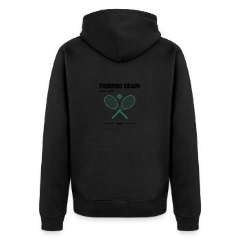 Tennis Club - Veste à capuche bio Premium Unisexe - noir - Dos - Nico (187cm)