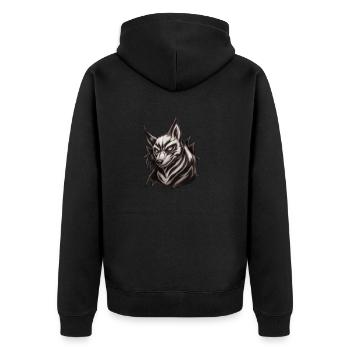 Grand Méchant Loup - Veste à capuche bio Premium Unisexe - noir - Dos - Nico (187cm)
