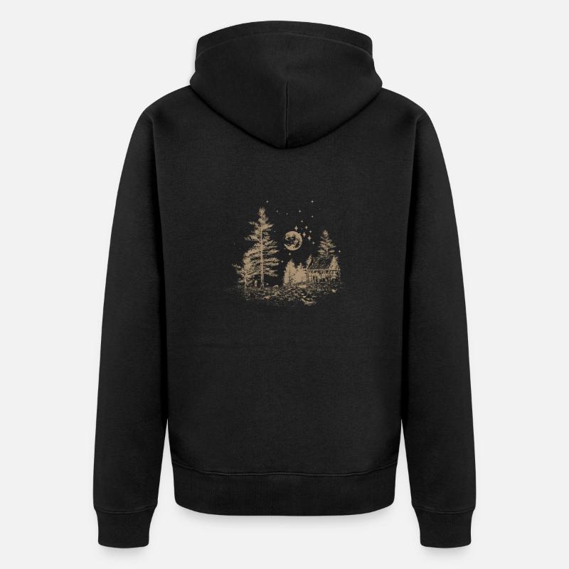 Maison solitaire - Veste à capuche bio Premium Unisexe - noir