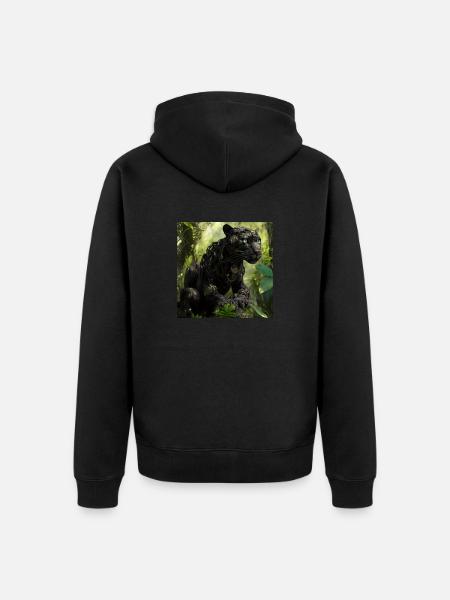 Panter 4 - Unisex Premium Organic Zip Hoodie - black