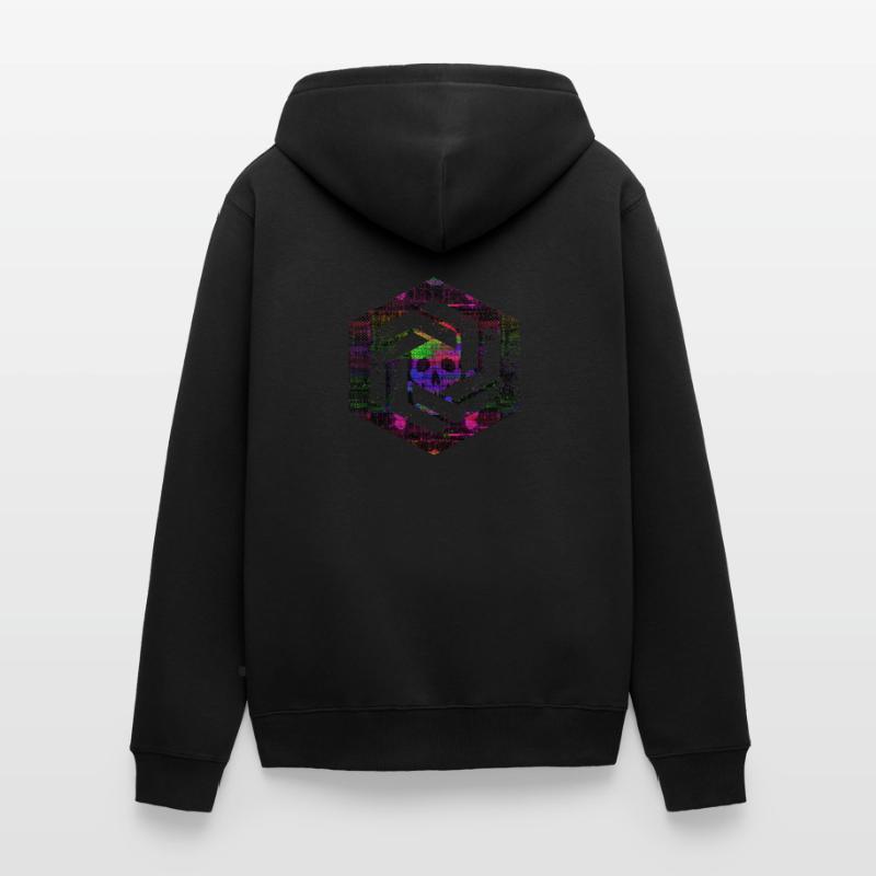 hexagon programming programmer coding geometric Unisex Premium Organic Zip Hoodie
