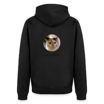 tous les chats sont beaux - Veste à capuche bio Premium Unisexe - noir - Dos - Nico (187cm)