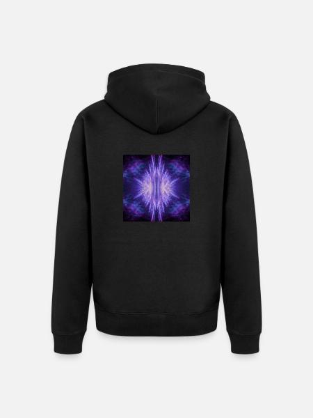 Cosmic Inferno - Unisex Premium Organic Zip Hoodie - black