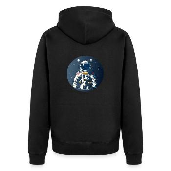 Astronaute - Veste à capuche bio Premium Unisexe - noir - Dos - Nico (187cm)