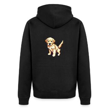 Golden Retriever Dogs Dog Puppy Dog Owner - Veste à capuche bio Premium Unisexe - noir - Dos - Nico (187cm)