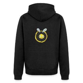 Hummel - Unisex Premium Bio Zip Hoodie - Schwarz - Hinten - Nico (187cm)