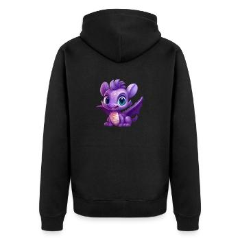 Dragon Magique Cub - Veste à capuche bio Premium Unisexe - noir - Dos - Nico (187cm)