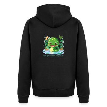Se you later, Alligator - Veste à capuche bio Premium Unisexe - noir - Dos - Nico (187cm)