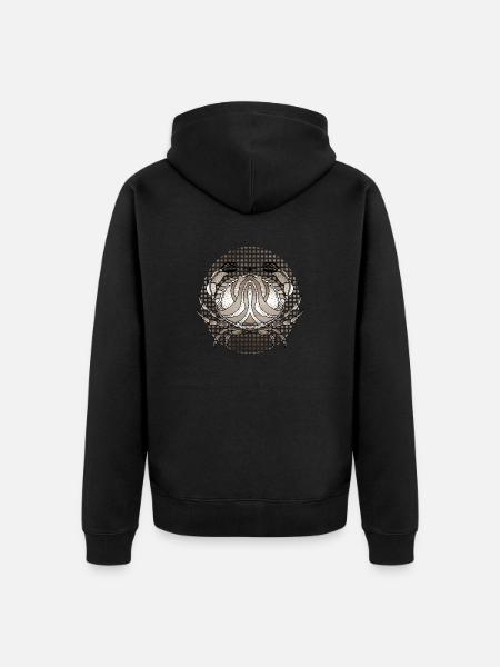 Krebs - Unisex Premium Bio Zip Hoodie - Schwarz