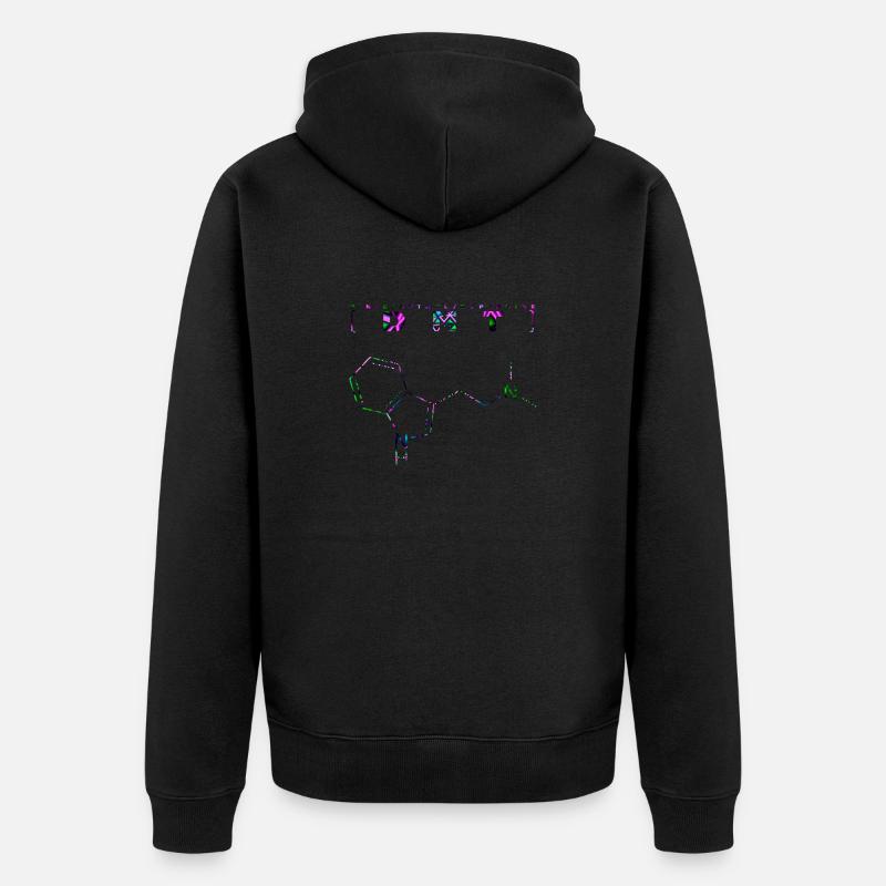 Molécule DMT - Veste à capuche bio Premium Unisexe - noir