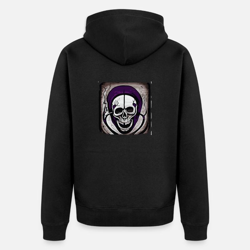 Calaverite - Veste à capuche bio Premium Unisexe - noir