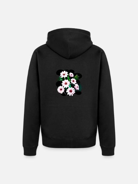 Bouquet de fleurs Cosmea Plantes Plante - Veste à capuche bio Premium Unisexe - noir