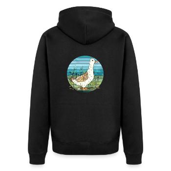 Canard - Veste à capuche bio Premium Unisexe - noir - Dos - Nico (187cm)