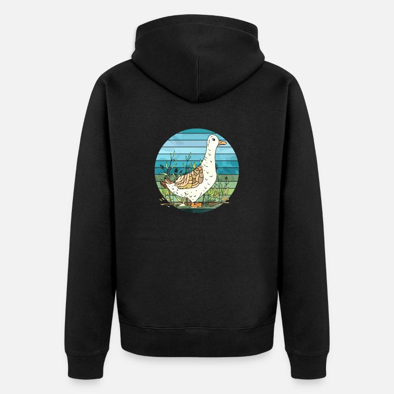 Canard - Veste à capuche bio Premium Unisexe - noir