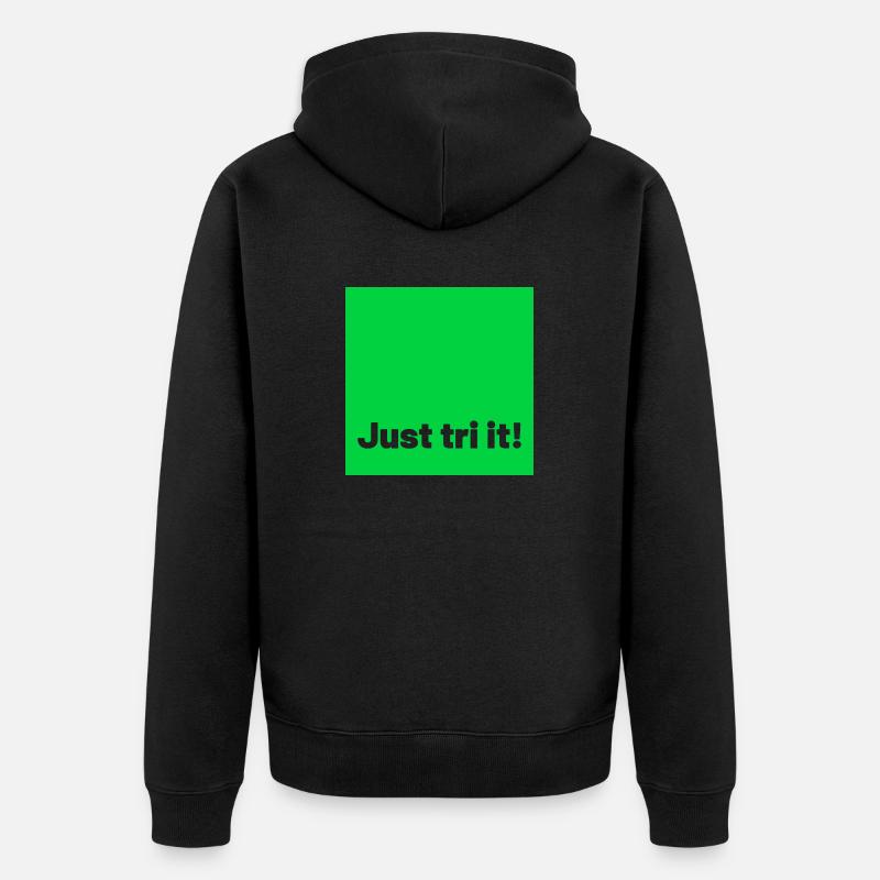 juste tri it vert - Veste à capuche bio Premium Unisexe - noir