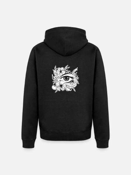 Eye Eyes Ophthalmologist - Unisex Premium Organic Zip Hoodie - black