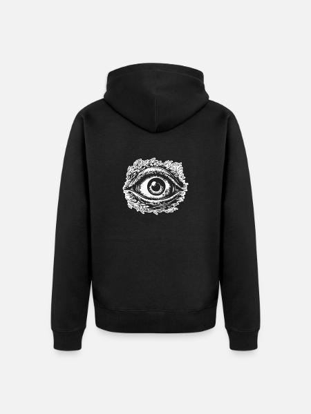 Eye Eyes Ophthalmologist - Unisex Premium Organic Zip Hoodie - black