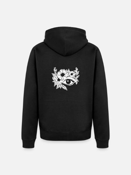 Eye Eyes Ophthalmologist - Unisex Premium Organic Zip Hoodie - black
