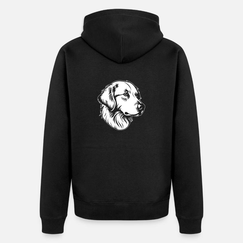 Golden retriever - Veste à capuche bio Premium Unisexe - noir