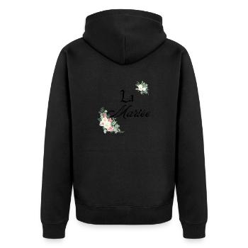 La mariée - Veste à capuche bio Premium Unisexe - noir - Dos - Nico (187cm)