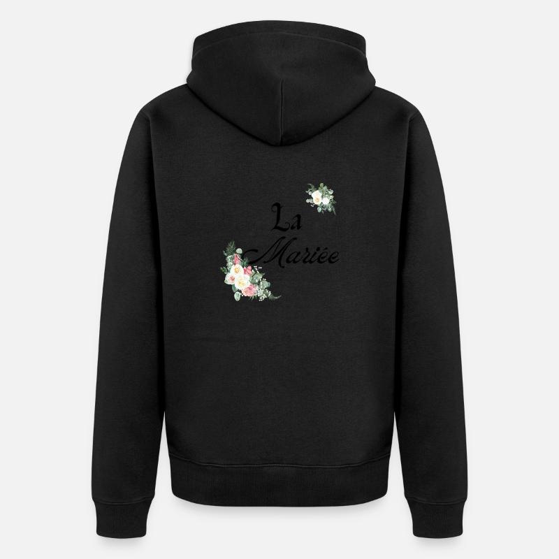 La mariée - Veste à capuche bio Premium Unisexe - noir