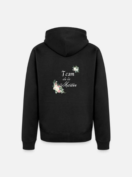 team de la Mariée - Veste à capuche bio Premium Unisexe - noir