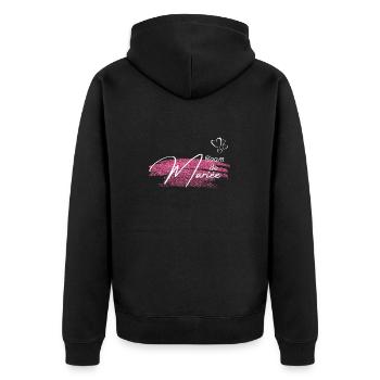 Team de la mariée golden pink - Veste à capuche bio Premium Unisexe - noir - Dos - Nico (187cm)