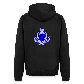 But. Succès, motivation et concentration - Veste à capuche bio Premium Unisexe - noir - Dos - Nico (187cm)