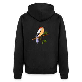 Oiseau - Veste à capuche bio Premium Unisexe - noir - Dos - Nico (187cm)