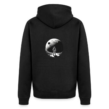 Astrotnaut sur la Lune - Veste à capuche bio Premium Unisexe - noir - Dos - Nico (187cm)