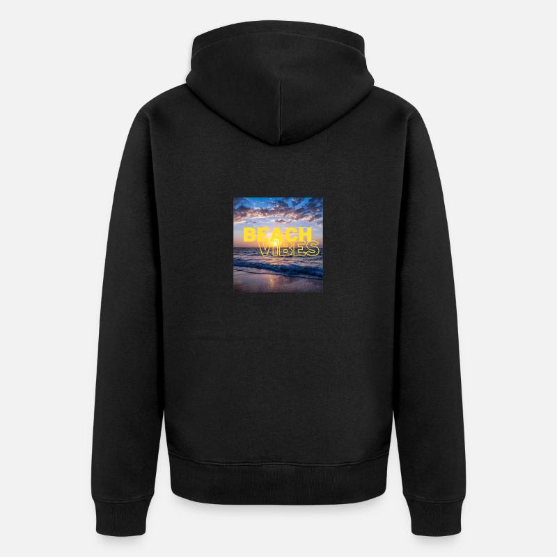 Plage 24 - Veste à capuche bio Premium Unisexe - noir