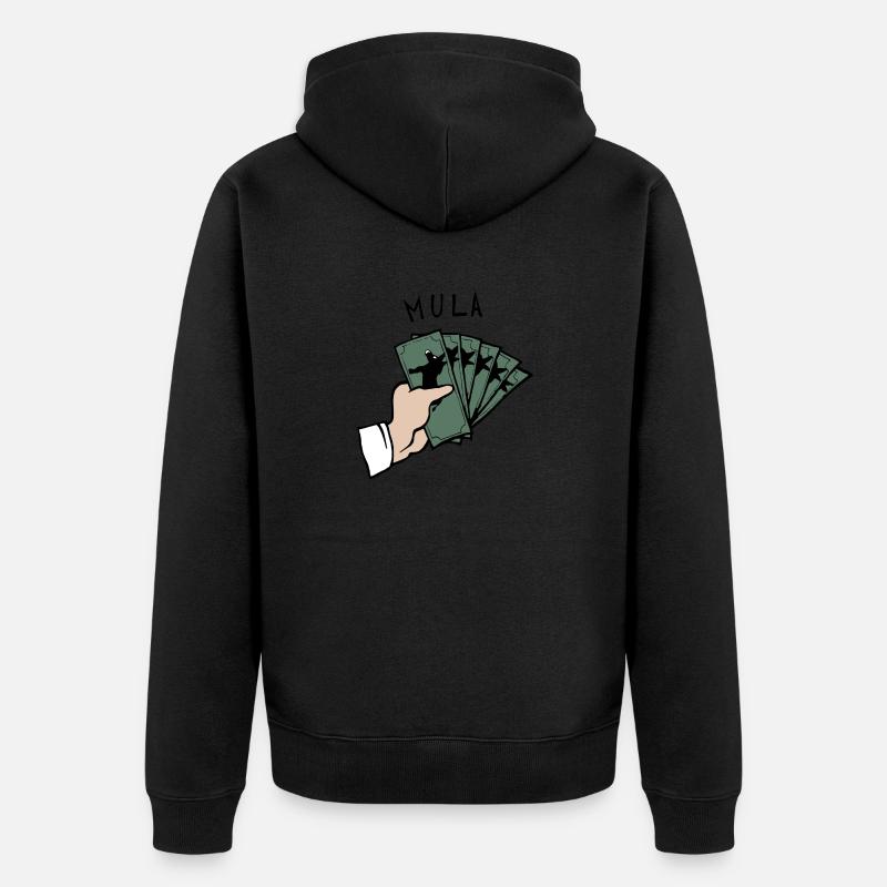 Mule Mula - Veste à capuche bio Premium Unisexe - noir